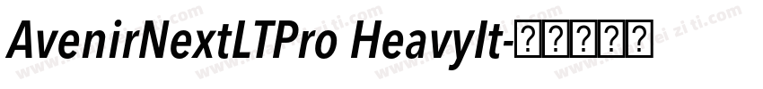 AvenirNextLTPro HeavyIt字体转换
